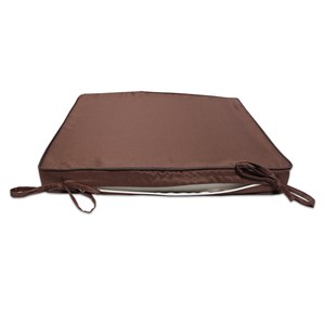 Coussin chocolat pour fauteuils fixes