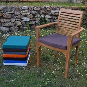 Coussin chocolat pour fauteuils fixes