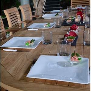 Salon de jardin en teck venise 10 places