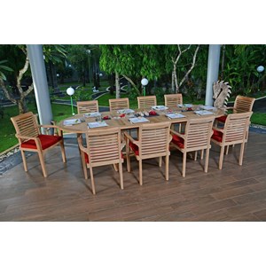 Salon de jardin en teck venise 10 places