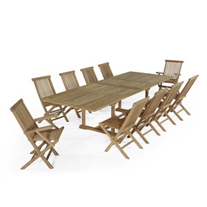 Salon de jardin en teck bueno-aires 10 p