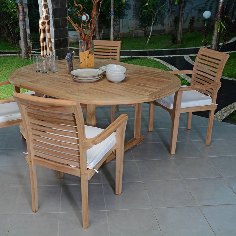 TECK'Attitude - Conjunto de muebles de jardín de teca ma