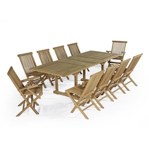 Salon de jardin en teck vienne 10 places