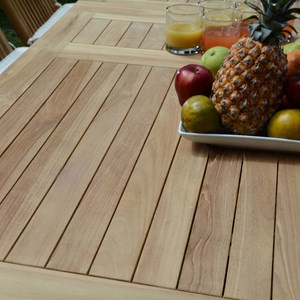 Salon de jardin en teck vienne 10 places