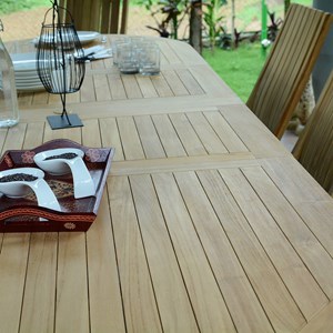 Salon de jardin en teck malte 8 places