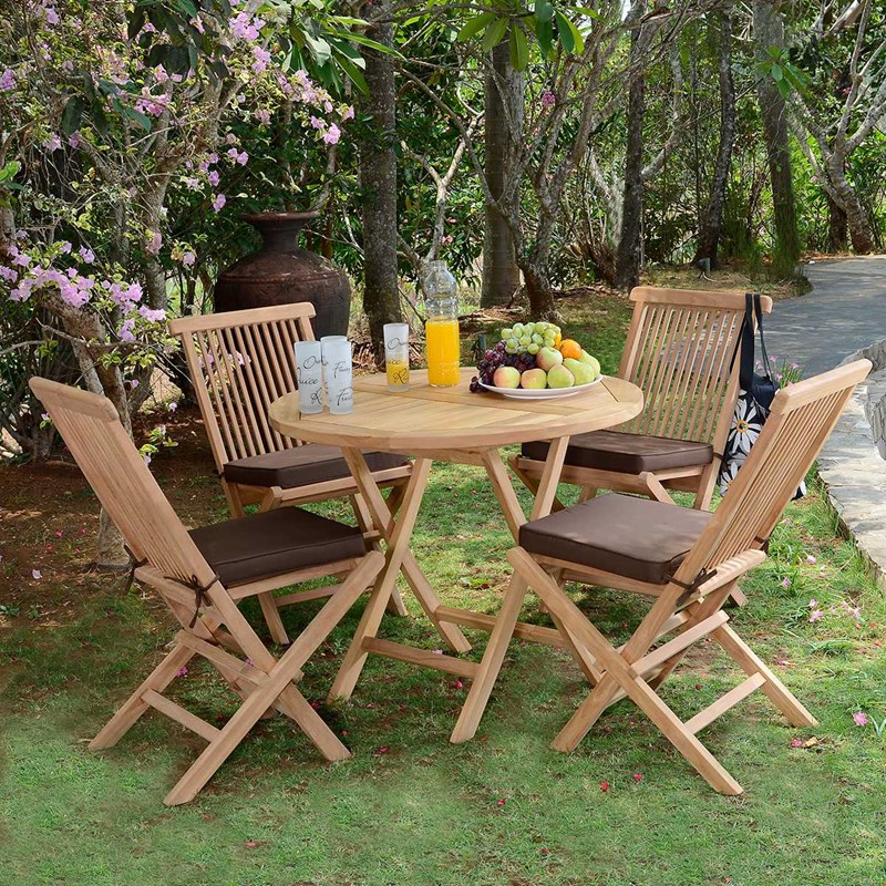 TECK'Attitude - Conjunto de muebles de jardín de teca ná