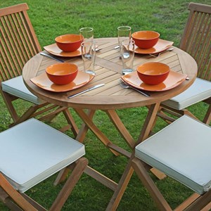 Salon de jardin en teck naples 4 places