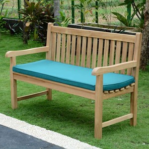 Coussin vert pour banc 130 cm