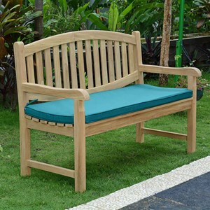 Coussin vert pour banc 130 cm