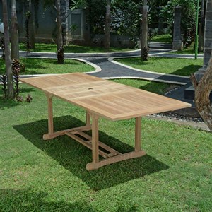 Table extensible teck milan 240x100 cm