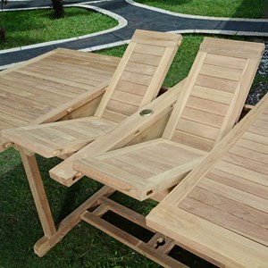 Table extensible teck milan 240x100 cm