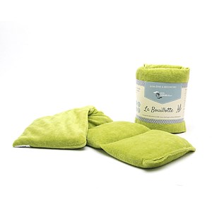 Bouillotte agriculture bio vert mousse