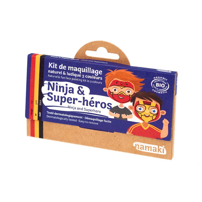 Kit de maquillage 3 couleurs ninja et su
