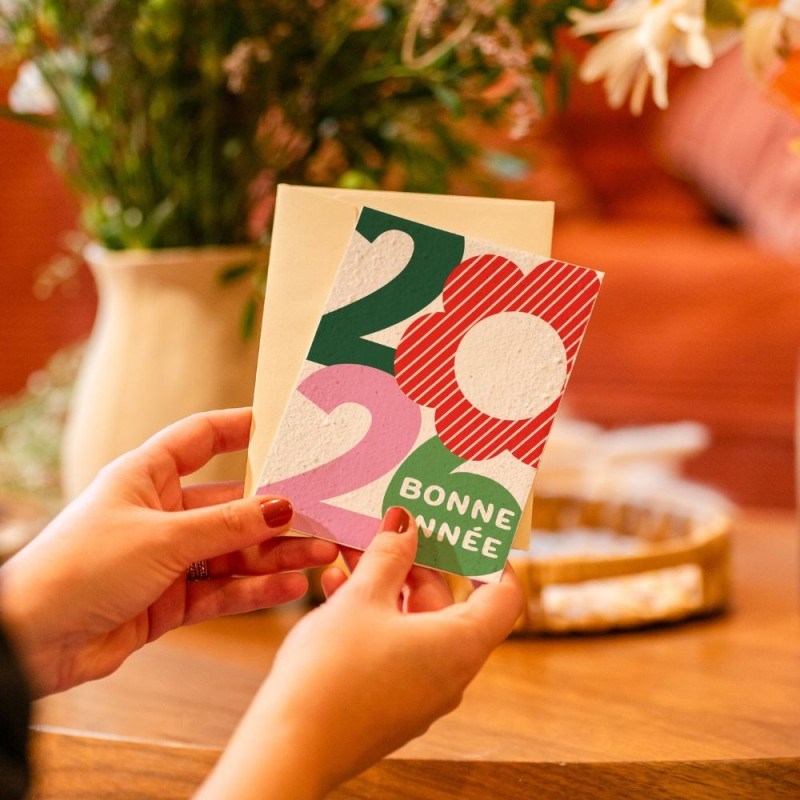 Carte à planter 2026 « 2026 bonne année »