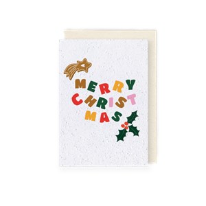 Carte à planter 2026 « merry christmas »