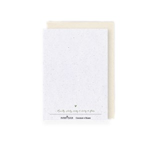 Carte à planter, douce pensée “bonne année” vert