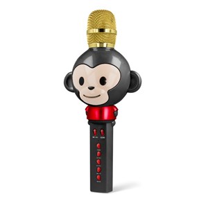 Microphone animal avec haut-parleur - mx-100 - noir - maxlife