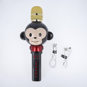 Microphone animal avec haut-parleur - mx-100 - noir - maxlife