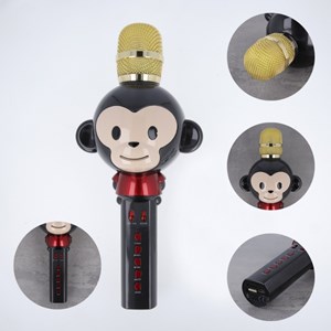 Microphone animal avec haut-parleur - mx-100 - noir - maxlife