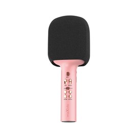 Microphone bluetooth avec haut-parleur mxbm-600 - rose- maxlife