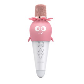 Microphone bluetooth avec haut-parleur ams-200 - rose - forever