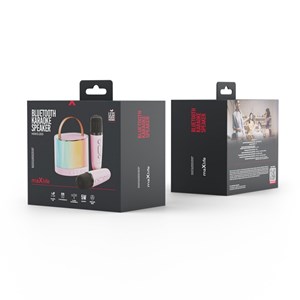 Enceinte karaoké bluetooth mxks-200 rose - maxlife
