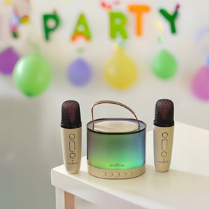 Enceinte karaoké bluetooth mxks-200 blanc - maxlife