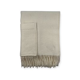 Écharpe en laine avec poches white