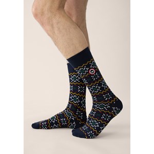 Lot de 3 chaussettes mi-hautes en coton  - multicolore 39-41