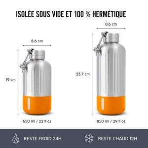 Gourde explorer - orange- 850ml Orange