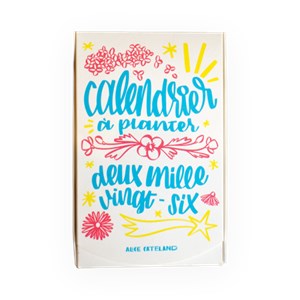 Calendrier à planter 2026 « l’art et la couleur » – édition premium