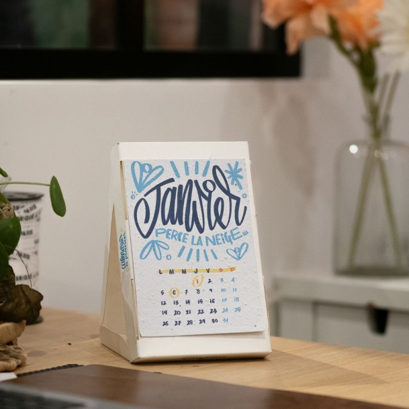 Calendrier 2026 à Peindre Par Numéros – Kit DIY Avec 12 Plantes Vertes | Décor Mural Et De Bureau Créatif - 2