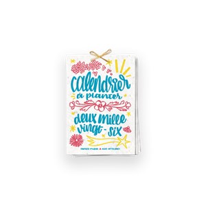 Calendrier à planter 2026, l’art et la couleur, 13 graines