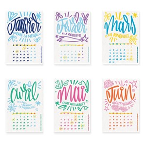 Calendrier à planter 2026, l’art et la couleur, 13 graines