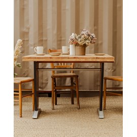 Denise, la table bistro en bois n°45