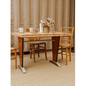 Denise, la table bistro en bois n°45