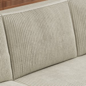 Salisbury canapé panoramique convertible 6 places avec coffre en velours côtelé