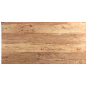 Table à manger rectangulaire en bois massif et métal noir l200 cm valley