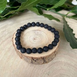 Bracelet en pierre de lave – énergie et protection