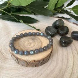 Bracelet en labradorite naturelle – protection et harmonie