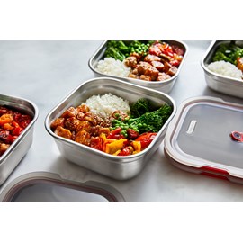 Lunch box multifonction carré petit - 1100ml