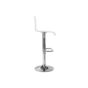Tabouret de bar en plexiglas transparent (lot de 2) saturne