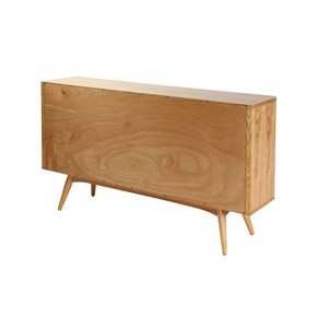 Buffet  en bois clair 4 portes 2 tiroirs l160 cm nordeco