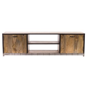 Meuble tv en bois manguier massif l178 cm industria