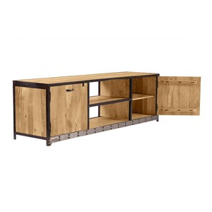 Meuble tv en bois manguier massif l178 cm industria
