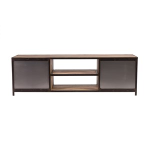 Meuble tv en bois manguier massif l178 cm industria
