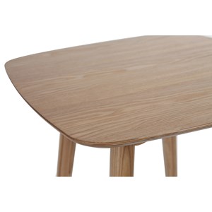 Table haute carrée frêne l60 cm baltik