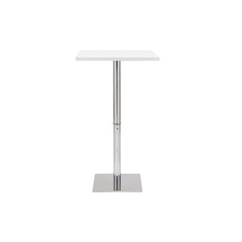 Table de bar carrée blanche l60 cm jack