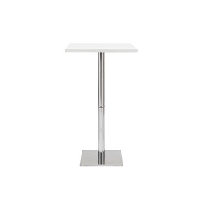 Table de bar carrée blanche l60 cm jack
