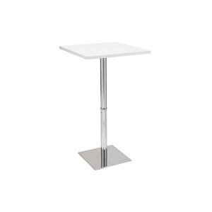 Table de bar carrée blanche l60 cm jack